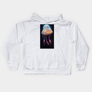 Jellyfish in bloom Kids Hoodie